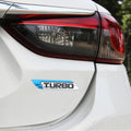 1 Pair Car Turbo Personalized Aluminum Alloy Decorative Stickers, Size: 11.5 x 2.5 x 0.5cm, Turbo