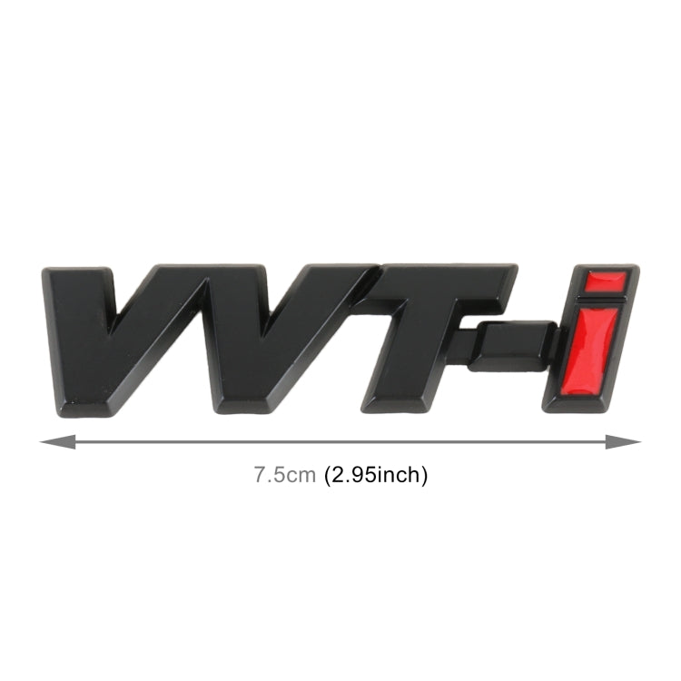 Car WT-i Personalized Aluminum Alloy Decorative Stickers, Size:7.5 x 2cm, WT-i