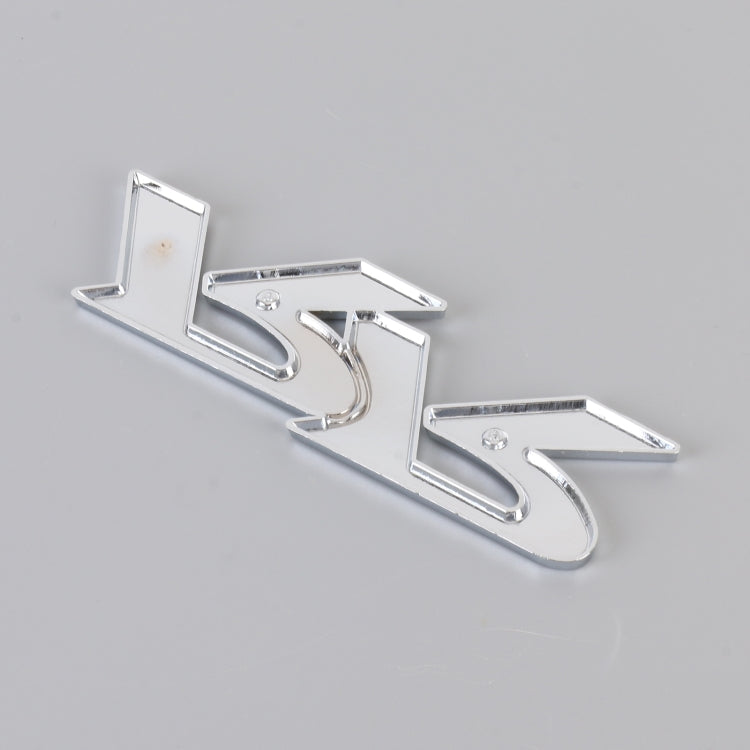 Car Dual R Metal Stickers Personalized Aluminum Alloy Decorative Stickers, Size:11 x 3.5cm