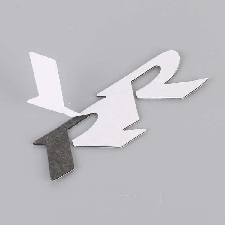 Car Dual R Metal Stickers Personalized Aluminum Alloy Decorative Stickers, Size:11 x 3.5cm