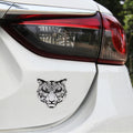Car Tiger Metal Stickers Personalized Aluminum Alloy Decorative Stickers, Size:8 x 7.5cm, Tiger Stickers