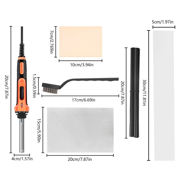 100W Electric Soldering Iron Plastic Welding Machine Car Bumper Repair Plier, US Plug, US Plug