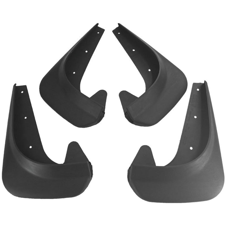 4pcs Car Auto Universal Soft Plastic Splash Flaps Mudguards Fender Guard, Universal