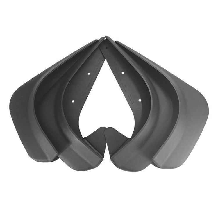 4pcs Car Auto Universal Soft Plastic Splash Flaps Mudguards Fender Guard, Universal
