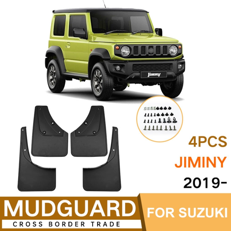 4pcs/Set Car Auto Soft Plastic Splash Flaps Fender Guard, For Suzuki Jimny 2019-2023