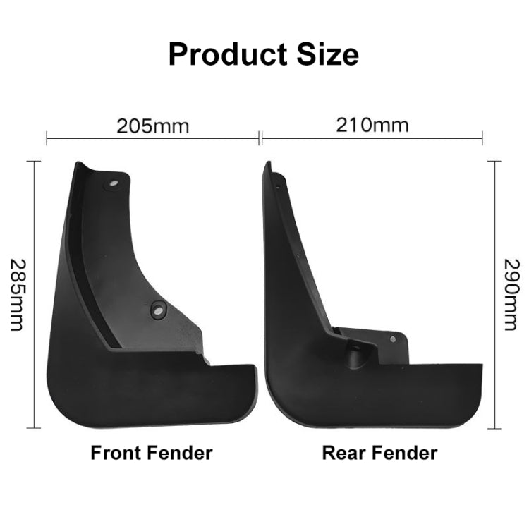 For Nissan Kicks 2017-2022 4pcs/Set Car Auto Soft Plastic Splash Flaps Fender Guard, For Nissan Kicks 2017-2022
