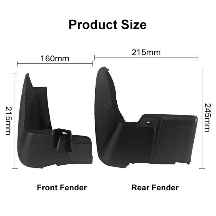 For Subaru XV 2018-2021 4pcs/Set Car Auto Soft Plastic Splash Flaps Fender Guard, For Subaru XV 2018-2021
