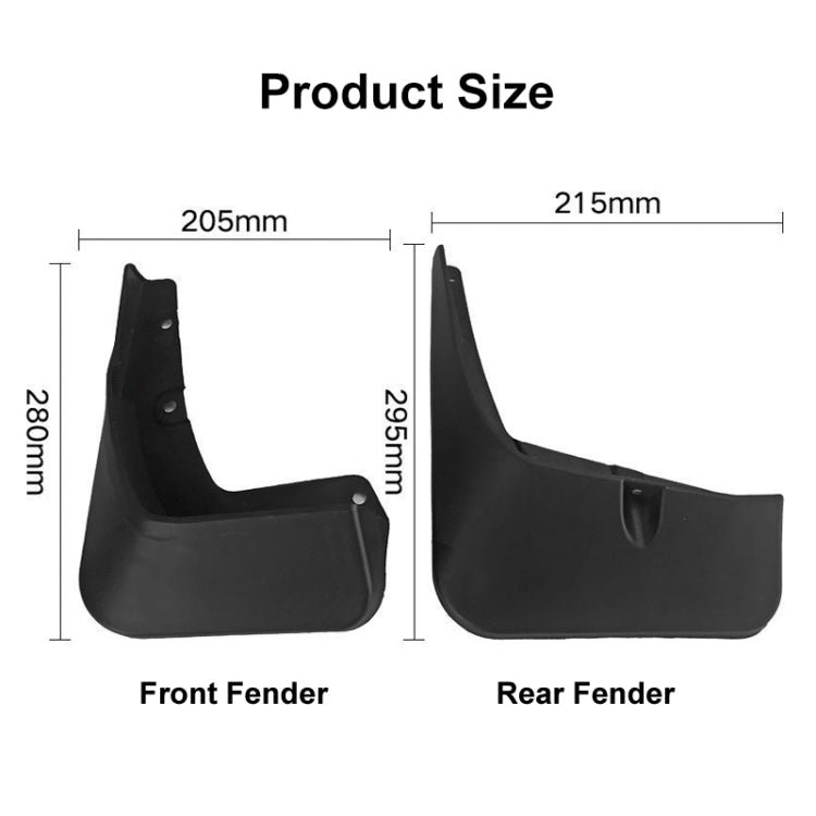 For Suzuki VITARA  2016-2019 4pcs/Set Car Auto Soft Plastic Splash Flaps Fender Guard, For Suzuki VITARA 2016-2019
