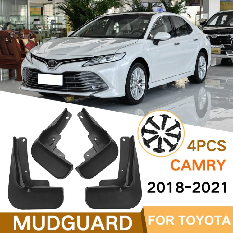 For Toyota Camry 2018-2021 4pcs/Set Car Auto Soft Plastic Splash Flaps Fender Guard, For Toyota Camry 2018-2021