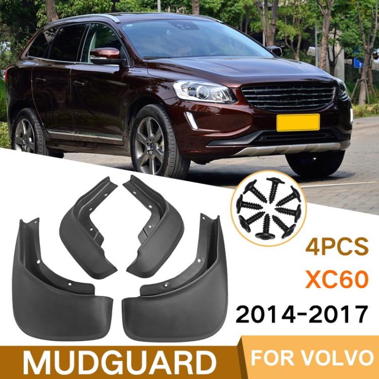 For Volvo XC60 2014-2017 4pcs/Set Car Auto Soft Plastic Splash Flaps Fender Guard, For Volvo XC60 2014-2017