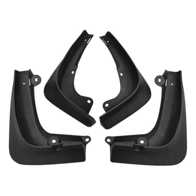 For TESLA MODEL S 2014-2020 4pcs/Set Car Auto Soft Plastic Splash Flaps Fender Guard, For TESLA MODEL S 2014-2020