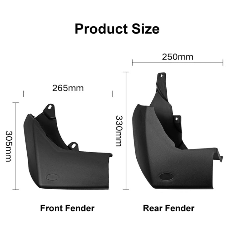 For Land Rover Discovery 4 2009-2016 4pcs/Set Car Auto Soft Plastic Splash Flaps Fender Guard, For Land Rover Discovery 4 2009-2016