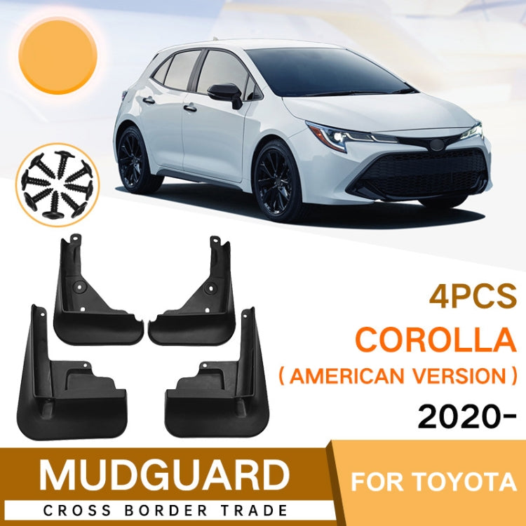 For Toyota Corolla 2020-2023 US 4pcs/Set Car Auto Soft Plastic Splash Flaps Fender Guard, For Toyota Corolla 2020-2023 US