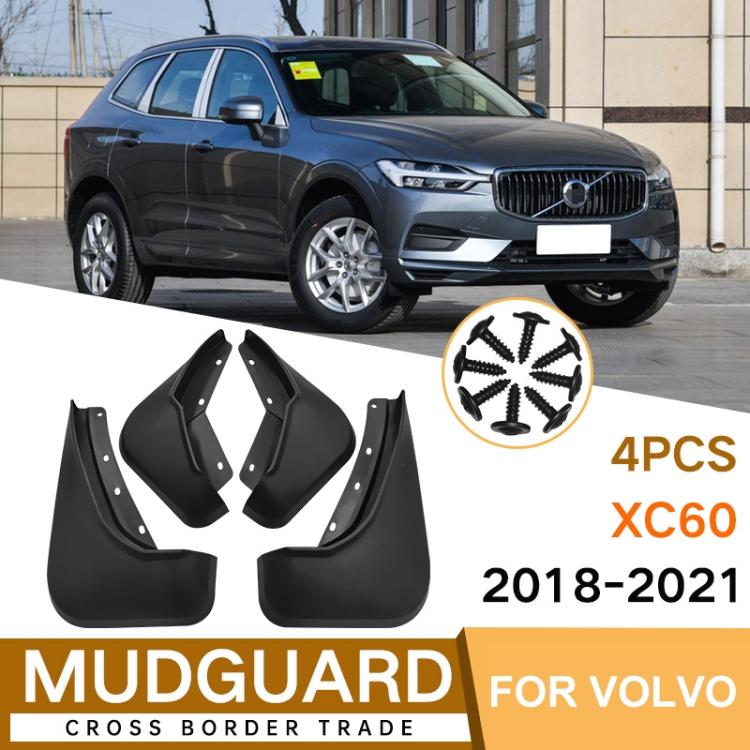For Volvo XC60 2018-2023 4pcs/Set Car Auto Soft Plastic Splash Flaps Fender Guard, For Volvo XC60 2018-2023