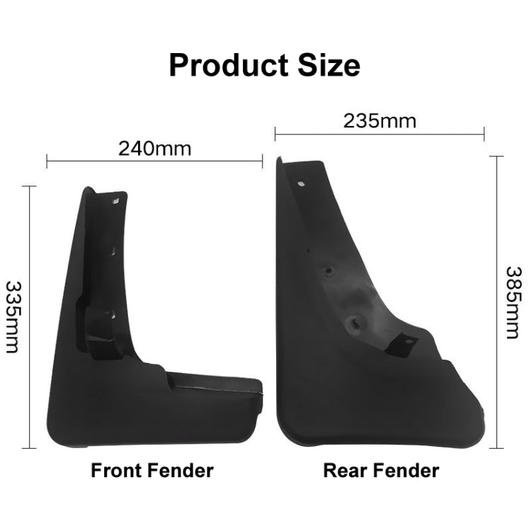 For Nissan X-Trail T31 2008-2013 4pcs/Set Car Auto Soft Plastic Splash Flaps Fender Guard, For Nissan X-Trail T31 2008-2013