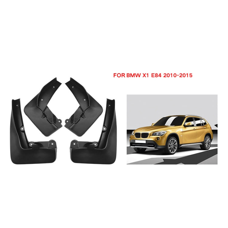 For BMW X1 E84 2010-2015 4pcs/Set Car Auto Soft Plastic Splash Flaps Fender Guard, For BMW X1 E84 2010-2015