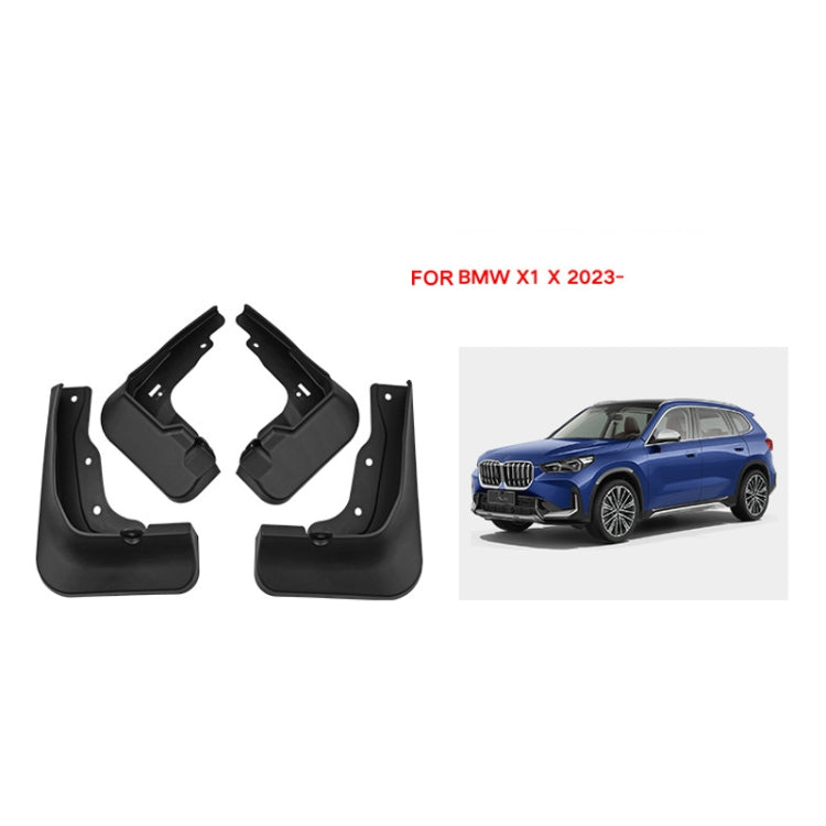 For BMW X1 X 2023 4pcs/Set Car Auto Soft Plastic Splash Flaps Fender Guard, For BMW X1 X 2023