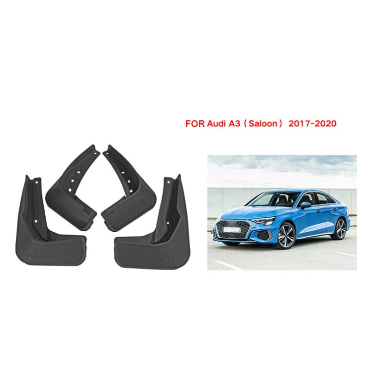For Audi A3 Sedan 2017-2020 4pcs/Set Car Auto Soft Plastic Splash Flaps Fender Guard, For Audi A3 Sedan 2017-2020