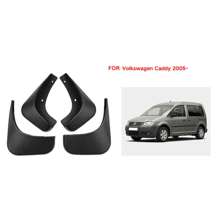 For Volkswagen Caddy 2005 4pcs/Set Car Auto Soft Plastic Splash Flaps Fender Guard, For Volkswagen Caddy 2005