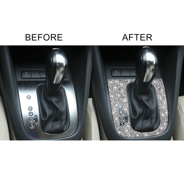 Car Gear Adjustment A Diamond Decoration Cover Sticker for Volkswagen Golf 6 2008-2012, Left-hand Drive, Gear Adjustment A, Left-hand Drive