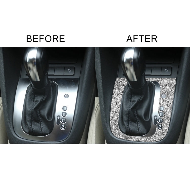 Car Gear Adjustment B Diamond Decoration Cover Sticker for Volkswagen Golf 6 2008-2012, Right-hand Drive, Gear Adjustment B, Right-hand Drive