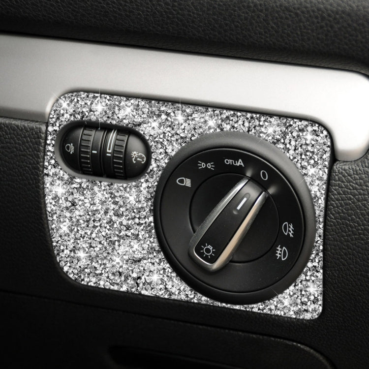 Car Headlight Diamond Decoration Cover Sticker for Volkswagen Golf 6 2008-2012, Right-hand Drive, Headlight, Right-hand Drive