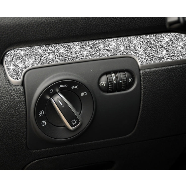 Car Central Control Diamond Decoration Cover Sticker for Volkswagen Golf 6 2008-2012, Left-hand Drive, Central Control, Left-hand Drive