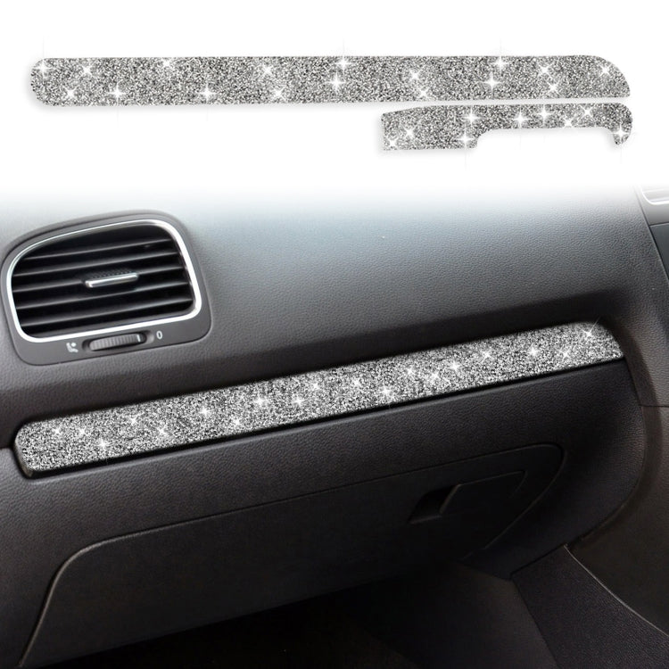Car Central Control Diamond Decoration Cover Sticker for Volkswagen Golf 6 2008-2012, Right-hand Drive, Central Control, Right-hand Drive