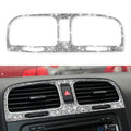 Car Middle Air Outlet Diamond Decoration Cover Sticker for Volkswagen Golf 6 2008-2012, Left and Right Drive, Middle Air Outlet