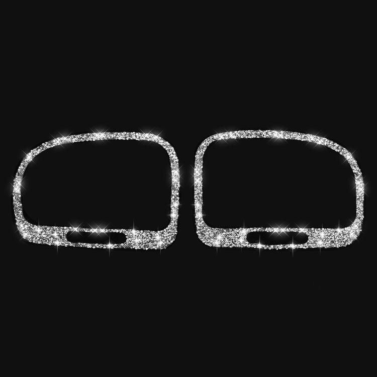 Car Left and Right Air Outlet Diamond Decoration Cover Sticker for Volkswagen Golf 6 2008-2012, Left and Right Drive, Left and Right Air Outlet