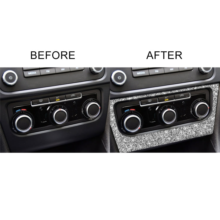 Car AC Panel Diamond Decoration Cover Sticker for Volkswagen Golf 6 2008-2012, Left and Right Drive, AC Panel