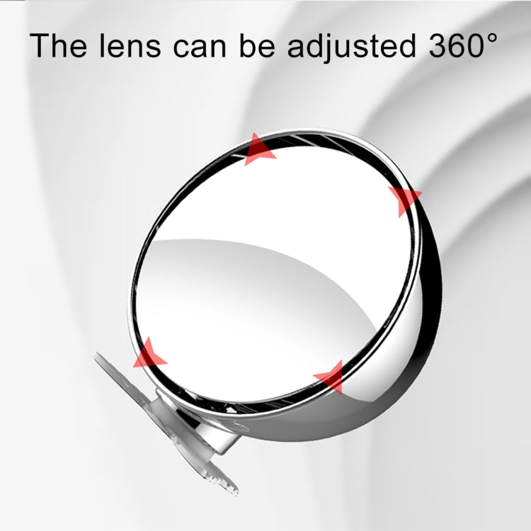 3R-045 Auxiliary Rear View Mirror Car Adjustable Blind Spot Mirror Wide Angle Auxiliary  Side Mirror, Diameter: 70mm, 3R-045 (Black), 3R-045 (Silver), 3R-045 (White)