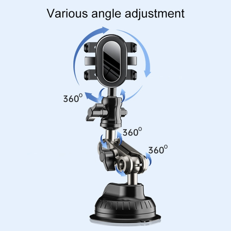 Car Universal Overhead Camera Suction Cup Phone Holder, Short Style, without Bluetooth Remote Control