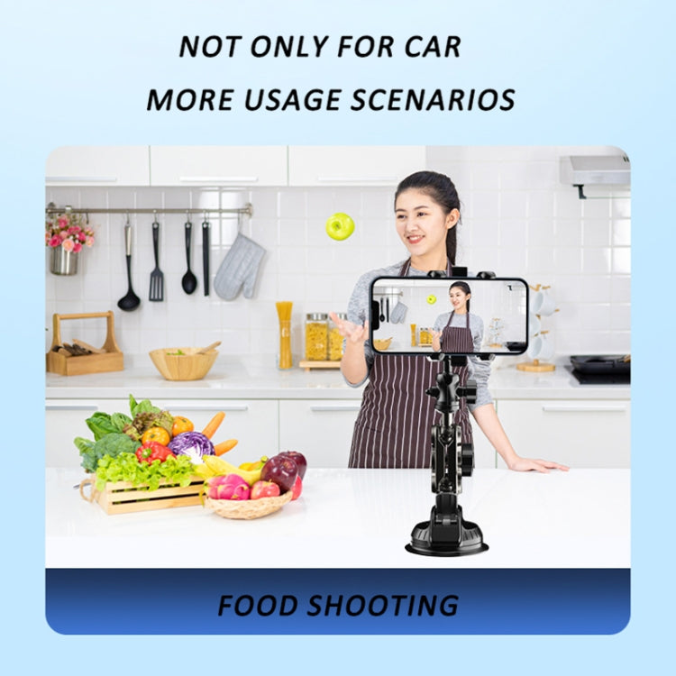 Car Universal Overhead Camera Suction Cup Phone Holder, Short Style, without Bluetooth Remote Control