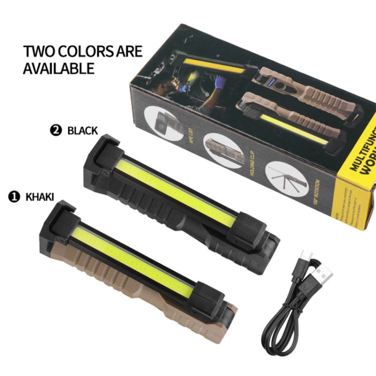FT20 Folding Magnet Car Inspection Light Work Maintenance Lamp Strong Emergency COB LED Lamp, FT20, FT20 Khaki