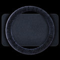 Round Style Car Universal Self Heating Plush Warm Anti-skid Steering Wheel Cover, Diameter: 38cm, Round Style