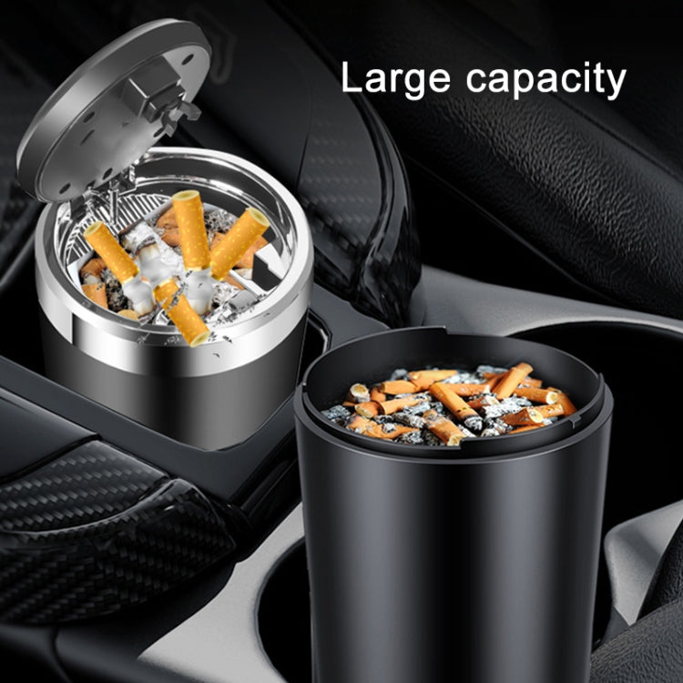 BY-1091 Car Press Style Metal Liner Ashtray with LED Light