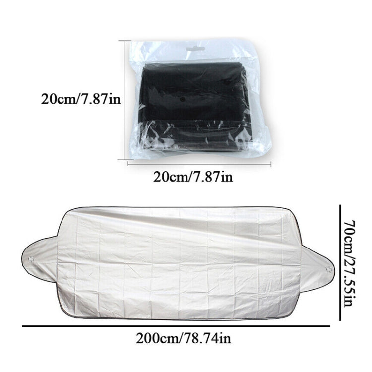 Car Sunshine Frost Snow Protect Front Windshield Cover, Size: 200x70cm, 200x70cm