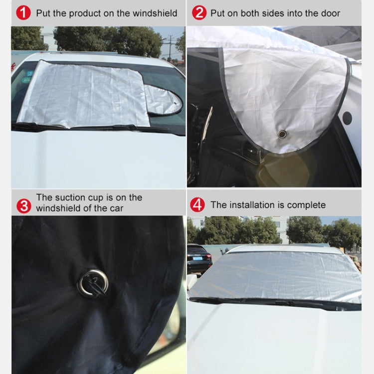 Car Sunshine Frost Snow Protect Front Windshield Cover, Size: 200x70cm, 200x70cm