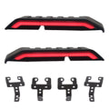 Car Modified Segmented Rear Wing Spoiler with Light for Jeep Wrangler JL 2018+, EU Version, For Jeep Wrangler JL 2018+