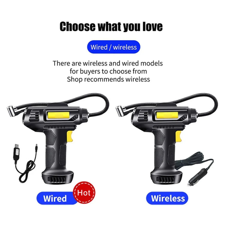 Car Portable Mini Wireless Digital Display Tire Inflator Pump, Wireless Digital Display