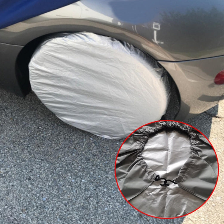 4pcs / Set Car Tire 420D Oxford Cloth Protective Cover, Diameter: 76-81cm, Width: 34cm, 76-81cm