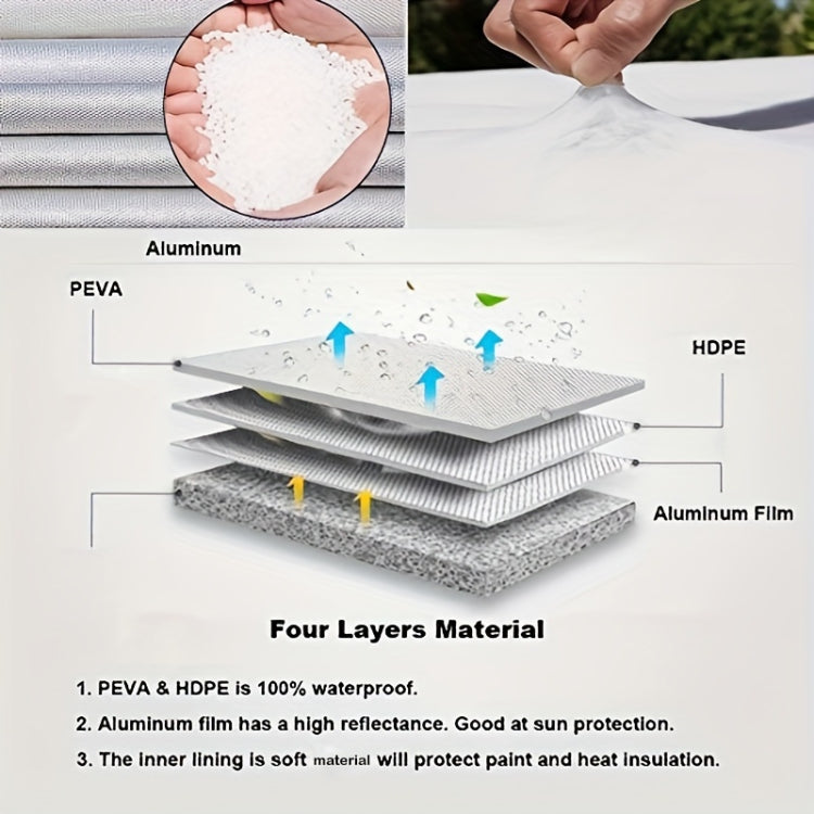 4pcs / Set Car Tire 420D Oxford Cloth Protective Cover, Diameter: 101-106cm, Width: 40cm, 101-106cm