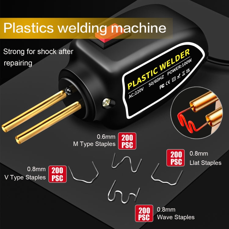 Hot Stapler Plastic Welding Machine Car Bumper Repair Kit Plier, UK Plug, UK Plug