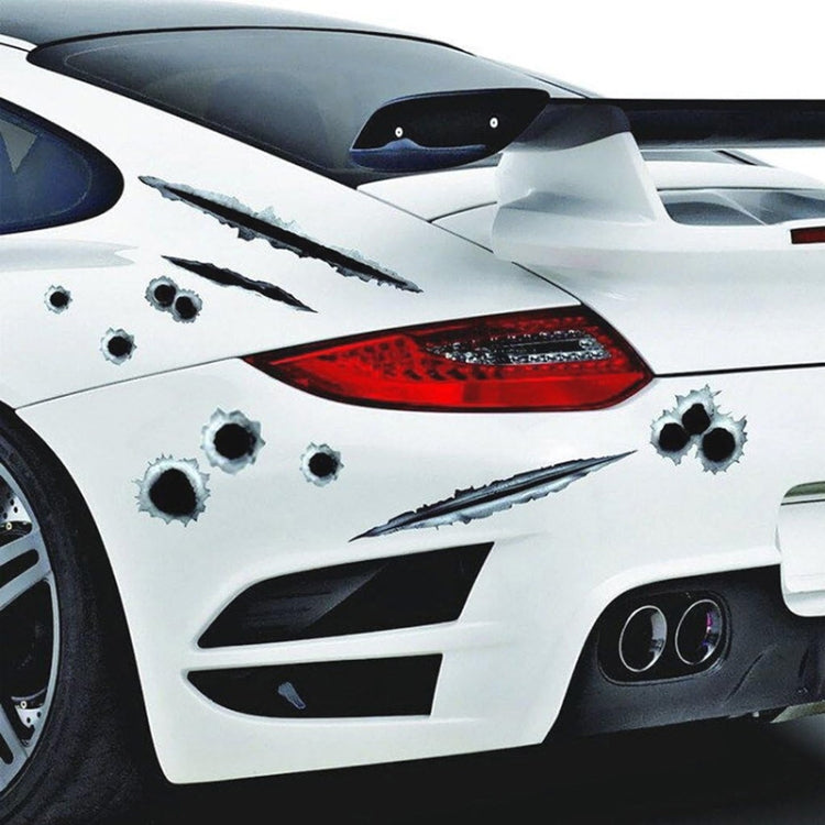 Car PVC Self-adhesive Bullet Hole Scratch Personalized Stickers, Bullet Hole 1