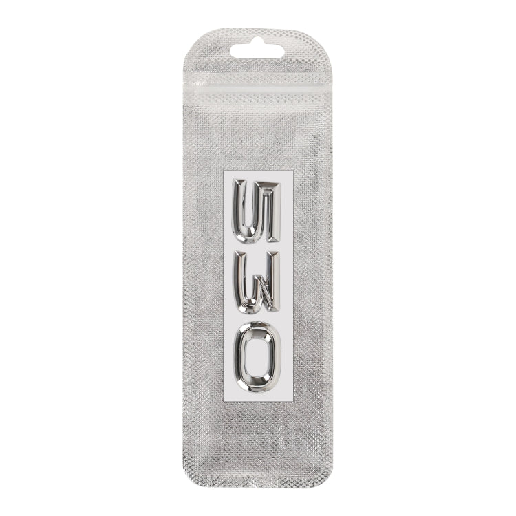 Car Number 530 Metal Personalized Decorative Stickers, Size: 8 x 2.5 x 0.5cm, Number 530
