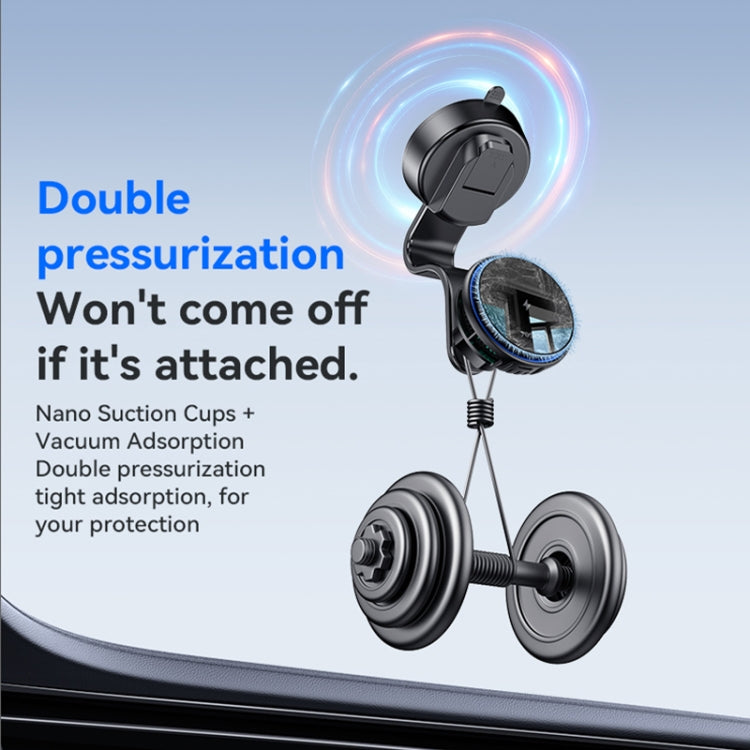 Yesido C311 Semiconductor Cooling 15W Magnetic Wireless Charging Car Holder, C311