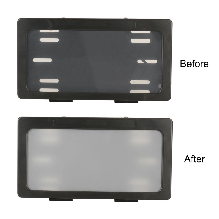 Car Dual Plate Atomized License Plate Frame, US Standard, Dual Plate