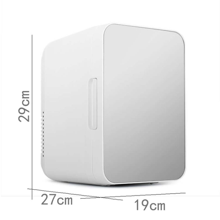8L 37-48W Tempered Glass Panel Car / Home Mini Refrigerator, EU Plug, 8L, EU Plug (Silver), 8L, EU Plug (Gold)