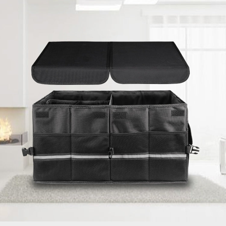 Hard Middle Partition Car Trunk Foldable Storage Box, Size: 58 x 40 x 30cm, Hard Middle Partition
